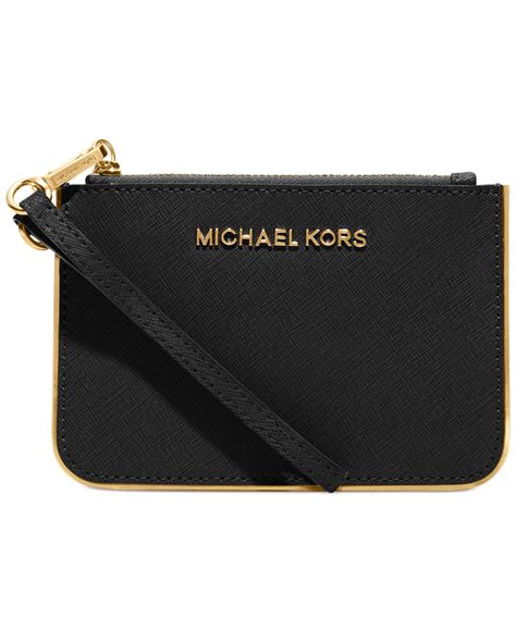 michael kors jet set black wristlet|michael kors jet set wristlet.